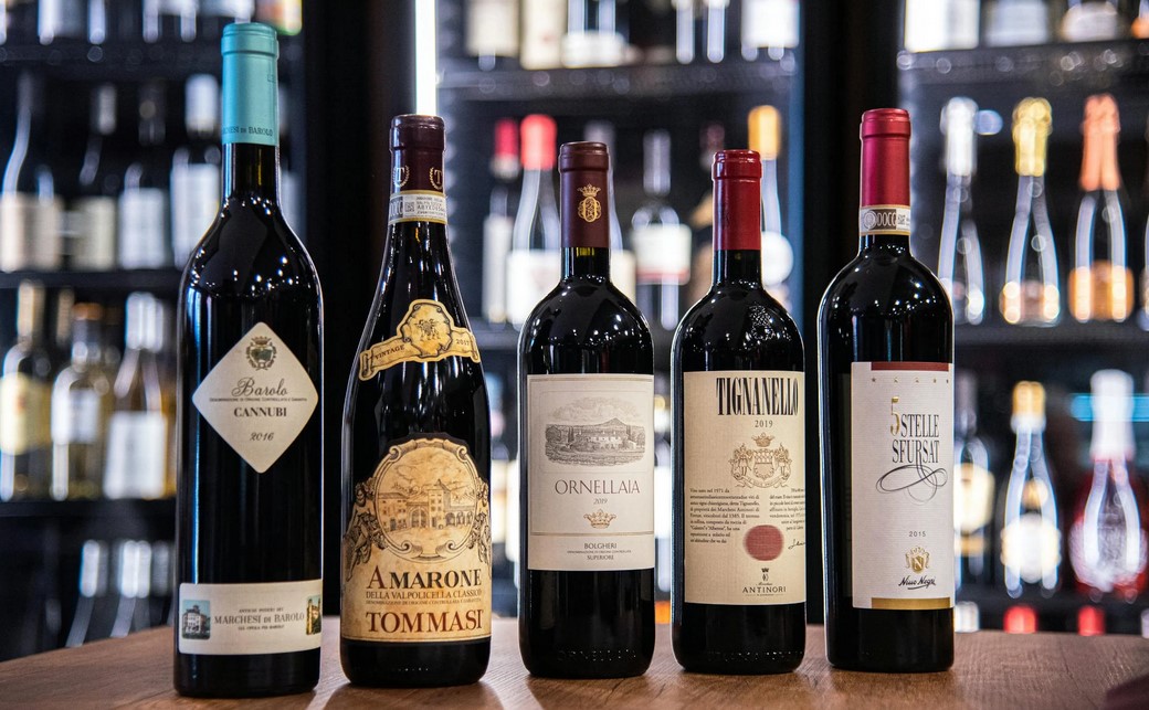 5 vinos italianos