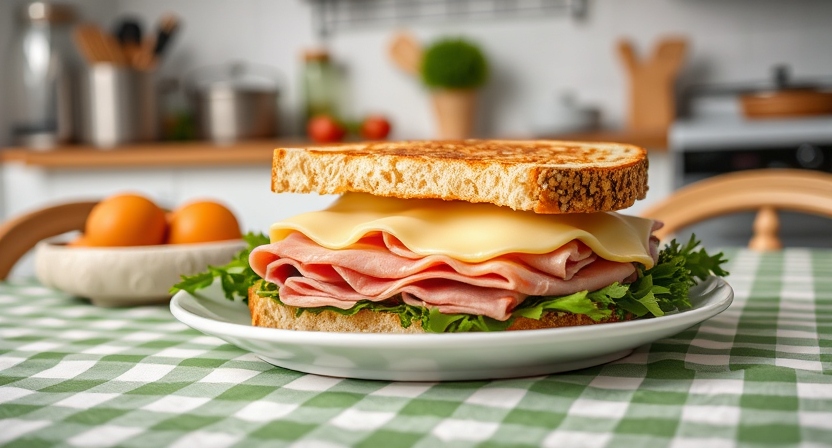 Sándwich de Jamón y Queso