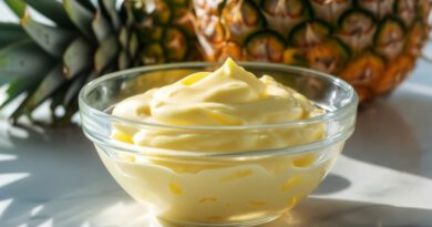 crema de piña