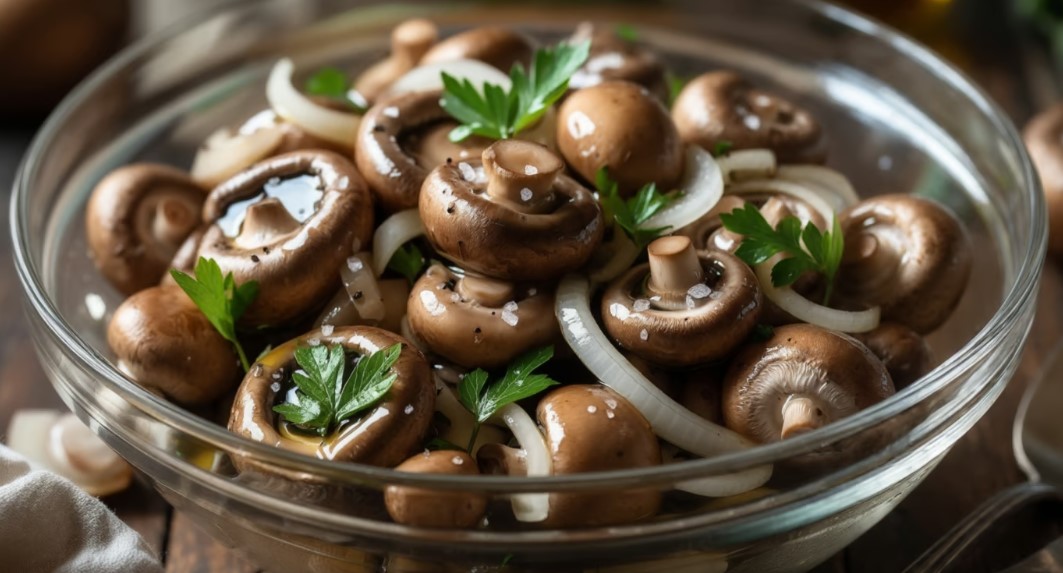 ensalada de champiñones