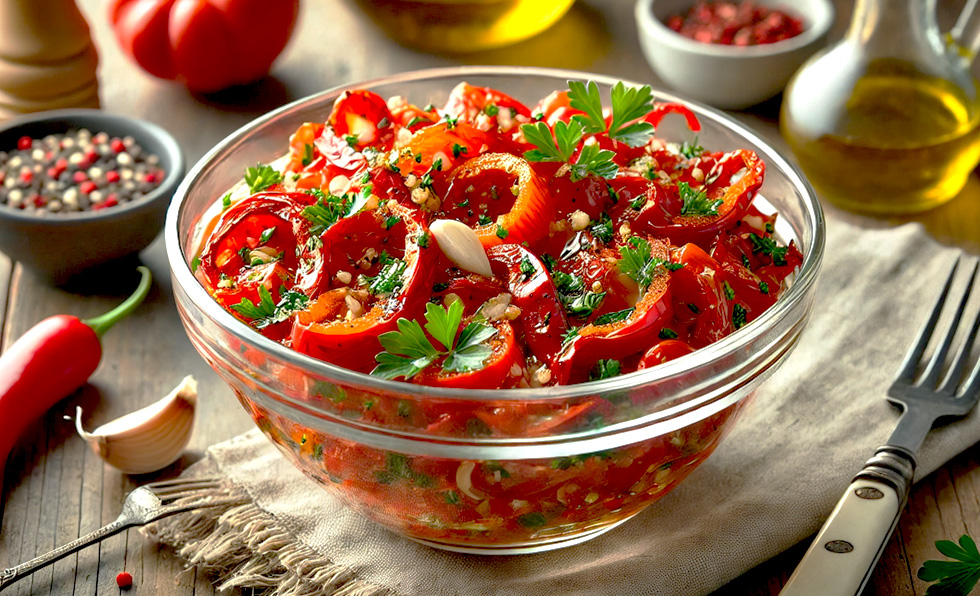 pimientos asados al horno