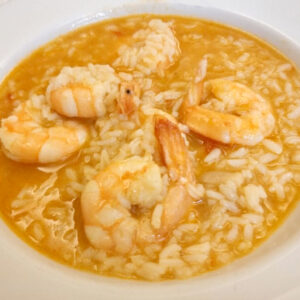 arroz con gambas