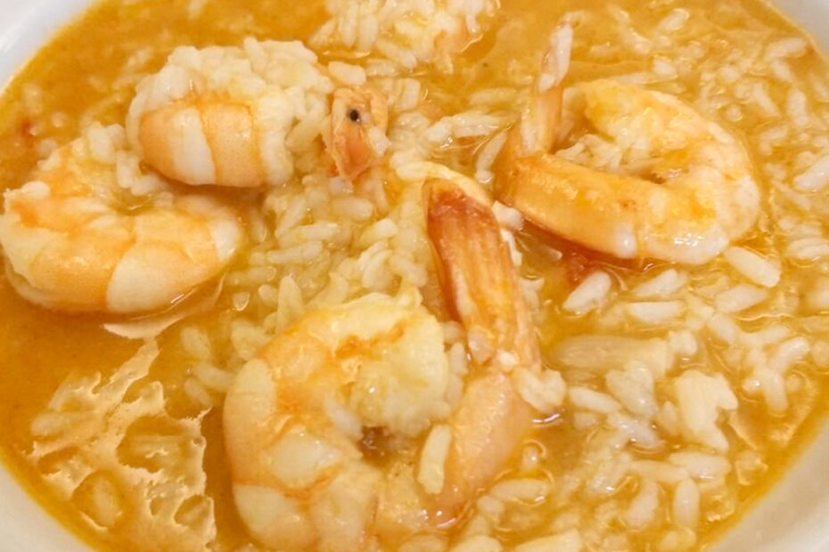 arroz con gambas