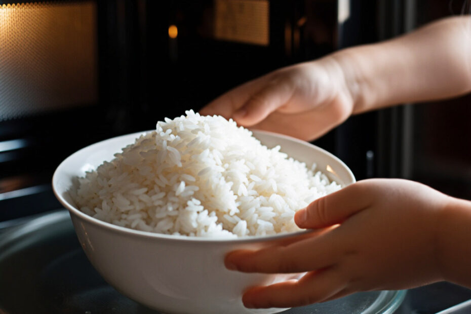 como cocer arroz en microondas