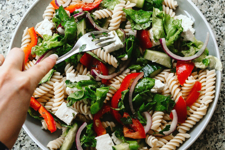 ensalada caprese de pasta