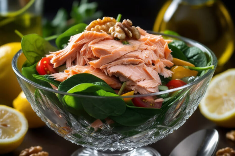 Ensalada de Salmón con Nueces