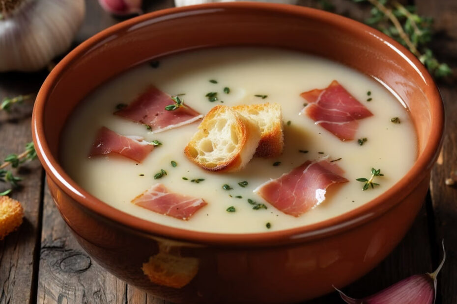 sopa castellana con jamon