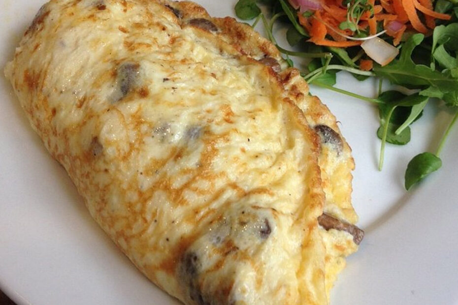 Tortilla Francesa con Champiñones